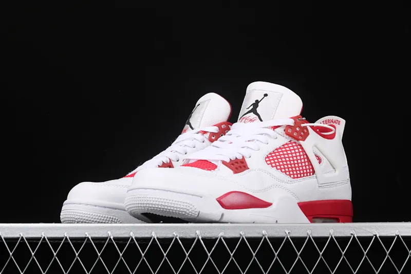 All categories Air Jordan Jordan series basketball shoes Air Jordan 4 Air Jordan 4 Motorsport AJ4 Joe 4 Racing White Red 308497-106